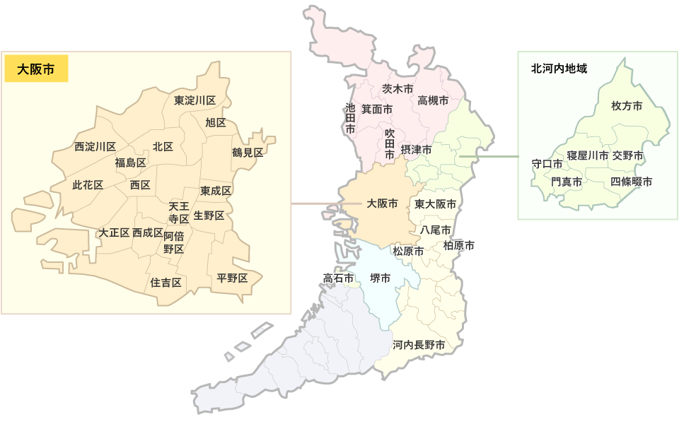 大阪府の葬儀場 斎場 家族葬のファミーユ