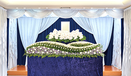 ハイグレードプラン 花祭壇 紫